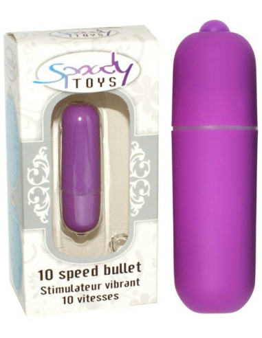 Stimulateur vibrant Spoody Five pourpre - 10 vitesses