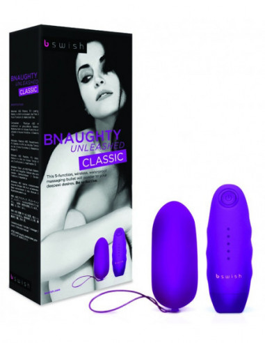 Oeuf vibrant Bnaughty Classic Unleashed Pourpre