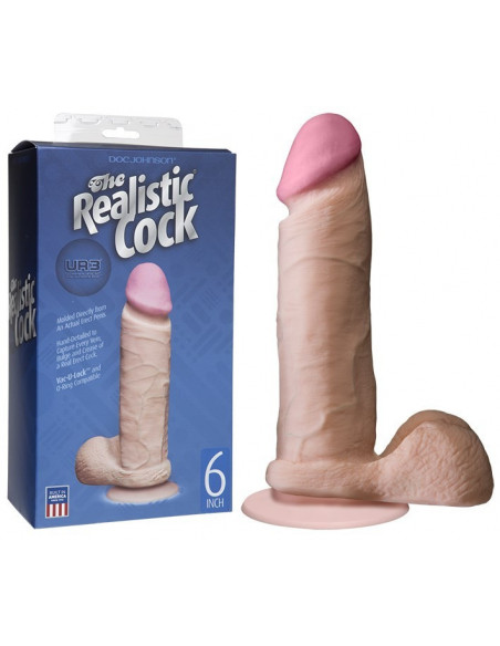 Gode Ultra réaliste en UR3 The Realistic Cock - 18 cm